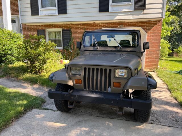 1991 jeep wrangler suv green 4wd manual sahara