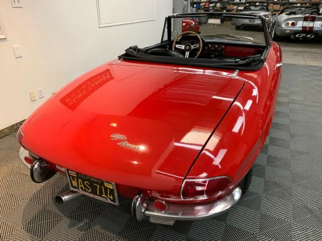 1967 alfa romeo duetto 1600 spyder. 5-spd webers. excellent black plate ca car