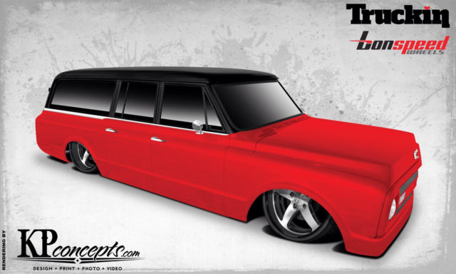 1972 chevrolet c10 c-10 suburban - sema show project truck - custom chassis