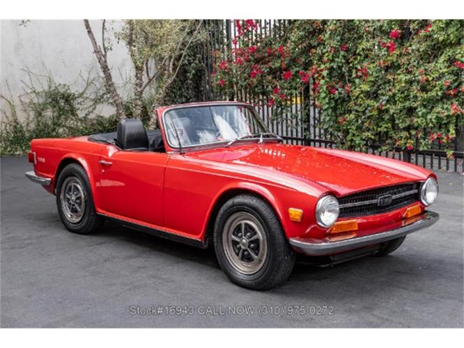 1969 triumph tr6 in beverly hills, california