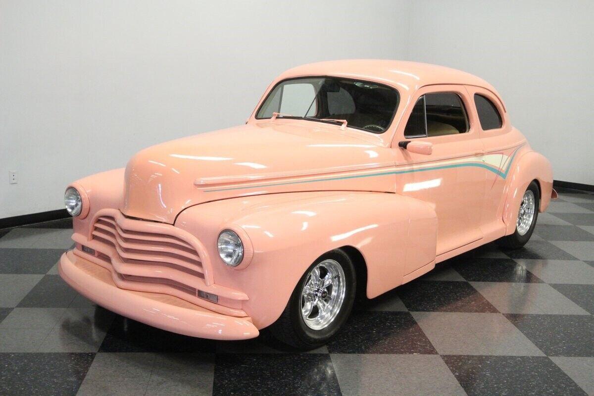 1946 chevrolet coupe streetrod pink 350 v8 50616 miles
