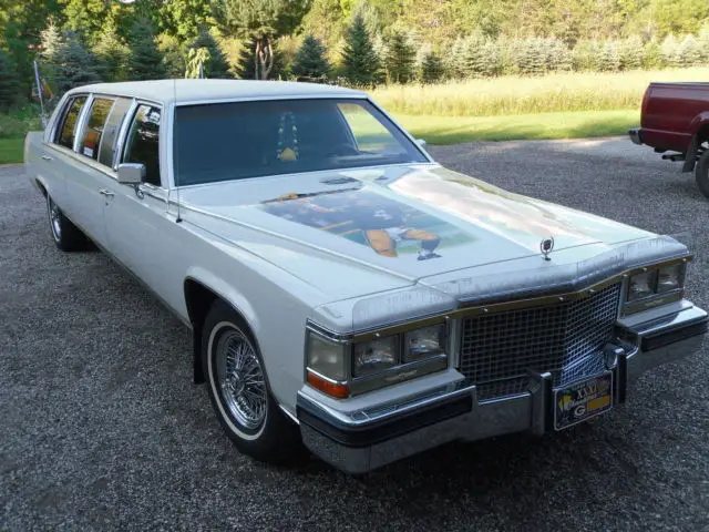 one of a kind custom painted green bay packer brett favre 1988 cadillac limo