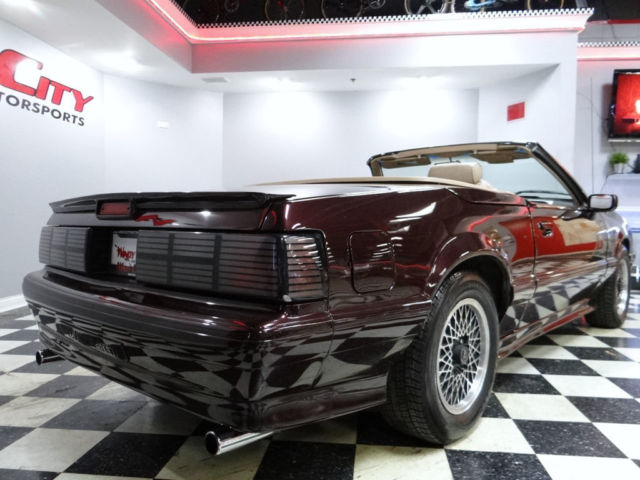 88 ford mustang lx asc mclaren 5.0 convertible 5-spd leather 1 of only 20 rare!