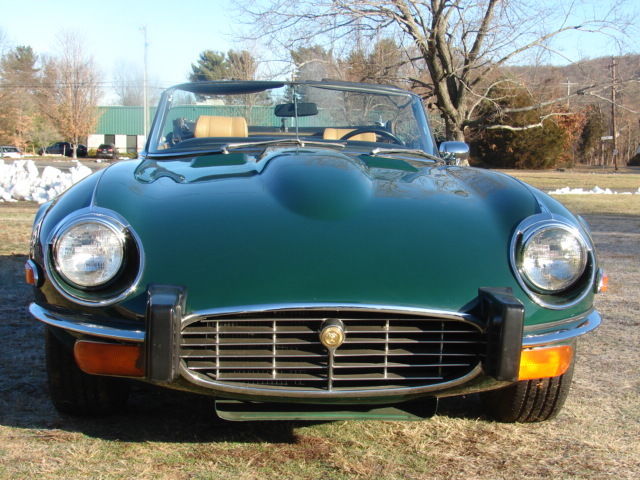 1974 jaguar siii v12 4 speed manual "ots: roadster in brg w/super low reserve!