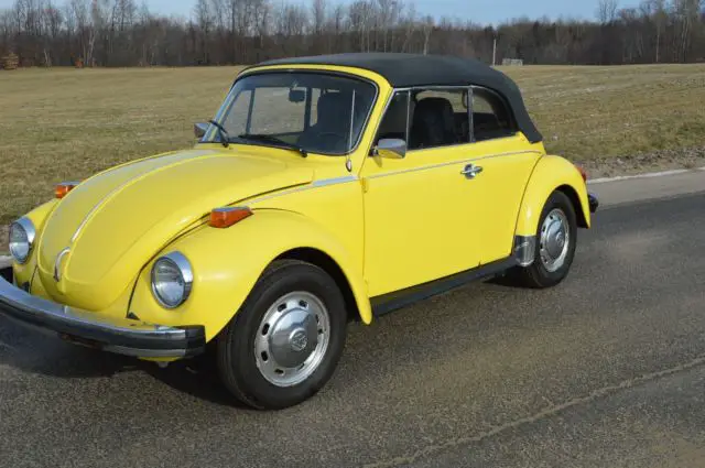 1975 volkswagen beetle convertible restored bumblebee ??
