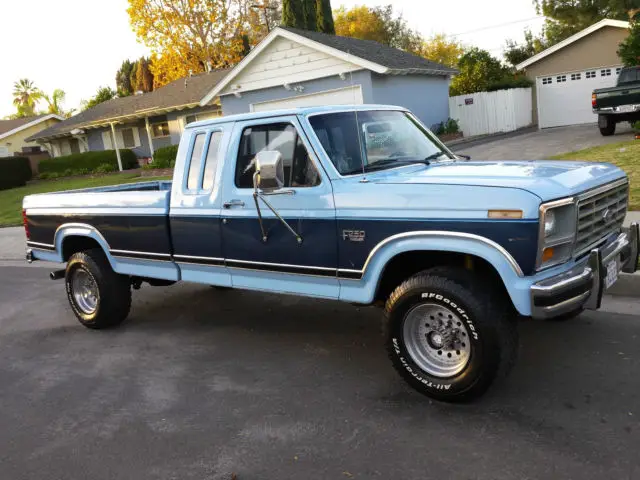 1986 ford f250 xlt 4x4 460 v8 a/c a/t super nice super solid california truck 86