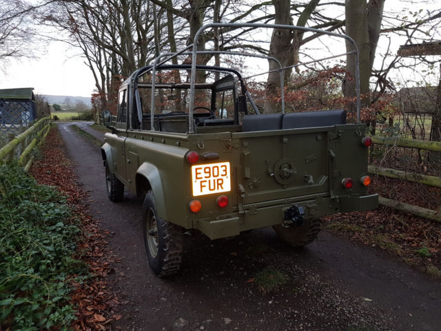 1988 land rover defender 110 2.5 diesel ex military convertible roof low miles