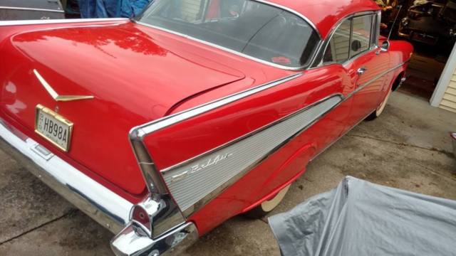 1957 2 door hardtop belair sport coupe restored