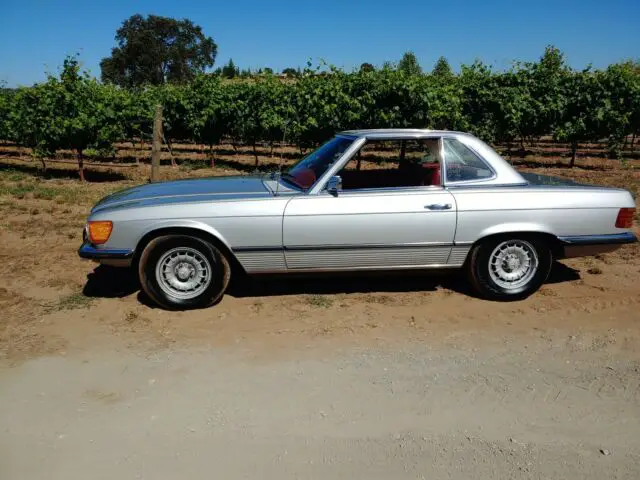 1973 mercedes benz 450 sl convertible both tops