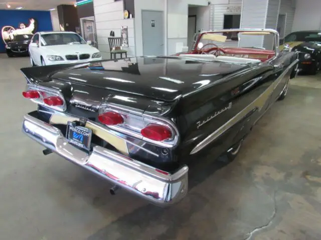 1958 ford fairlane 500 skyliner 7,422 miles black 292ci v8 automatic