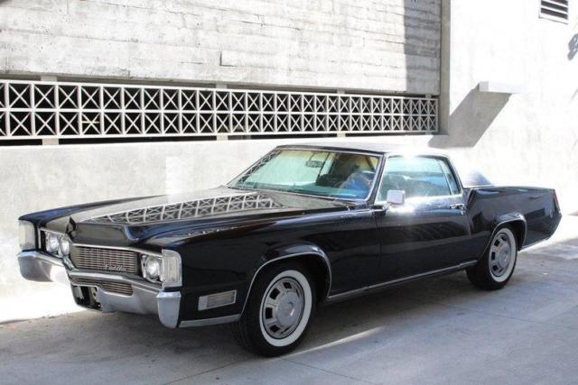 1969 cadillac eldorado power windows, power seats 57774 miles black coupe 472 v8