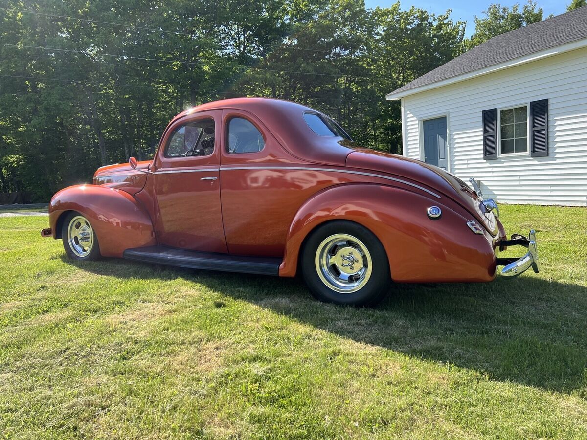 1940 ford deluxe coupe orange