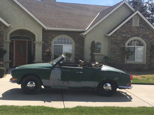 1971 volkswagon karmann ghia convertible "barn find"
