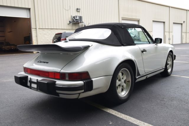 1988 porsche 911 carrera cabriolet g50 grand prix white fuchs