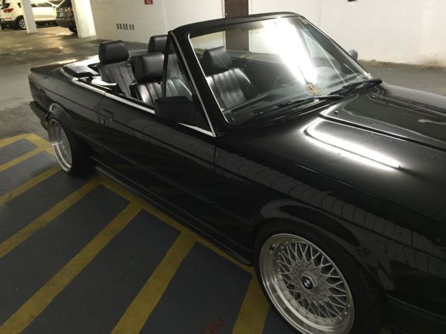 1991 e30 bmw 318i convertible - 5 speed, great paint, ac, step wheels, new parts