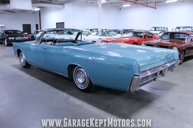 1966 lincoln continental 4-door convertible medium turquoise metallic convertibl