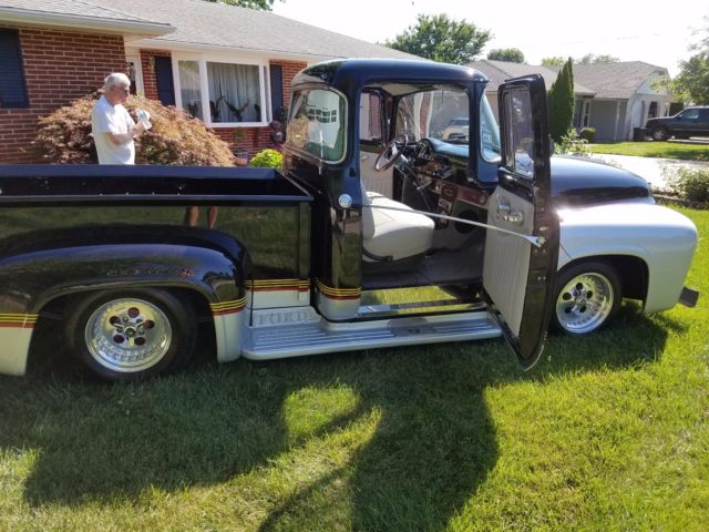 1956 ford 100 truck & trailer custom
