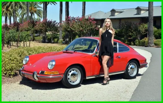 garaged 1969 porsche 911t coupe #match eng 100% solid orig flrs rare color resto