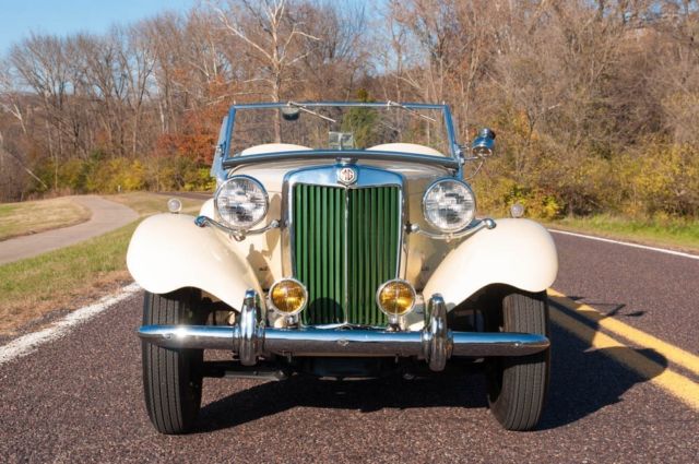 1952 mg td roadster, fully restored, new top and curtains, lots of paperwork