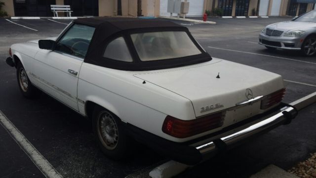 mercedes benz 380 sl roadster white in palm beach, fl
