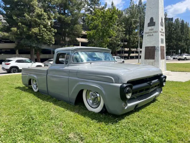 1957 ford f100 pickup grey rwd automatic
