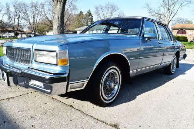 1987 chevrolet caprice classic brougham 4dr sedan automatic low miles v8 5.7l