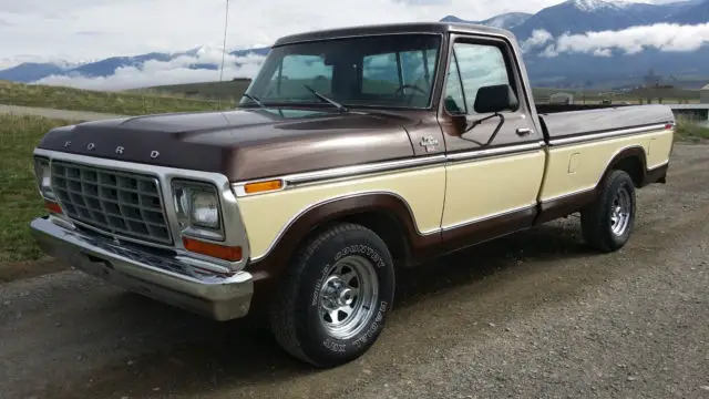 nice 1979 ford f150 ranger xlt pickup truck: very straight, auto, runs excellent