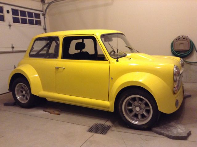 1973 austin classic mini custom rwd fibreglass body roll cage