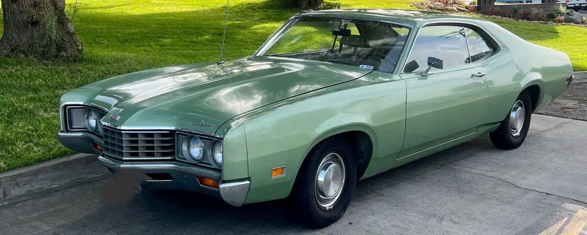 1971 mercury montego hardtop coupe green rwd automatic