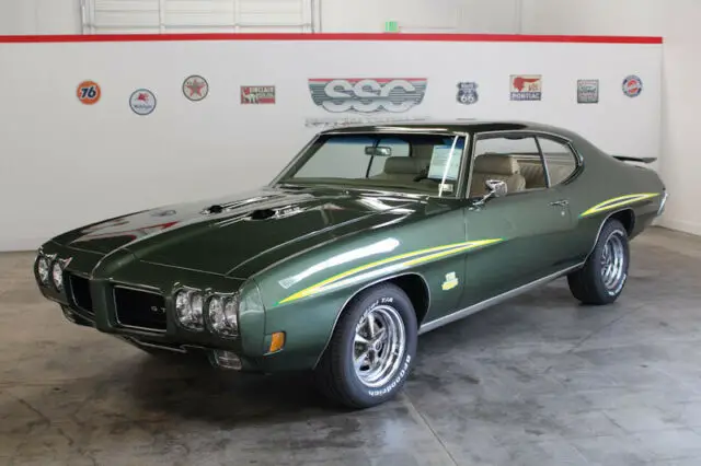 1970 pontiac gto 34263 miles green hardtop