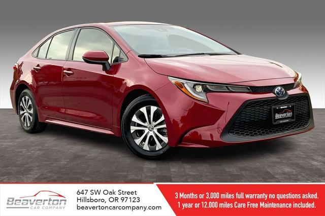 2022 toyota corolla hybrid le