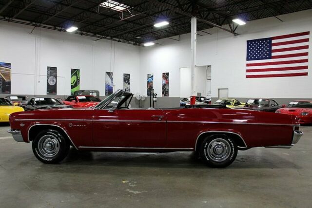 1966 chevrolet impala 35789 miles red convertible 327 4 speed manual