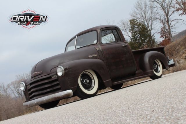 1952 chevy 3100 rat rod pickup,restomod,350v8,auto,pdb,ps,patina,lowered,nice!!