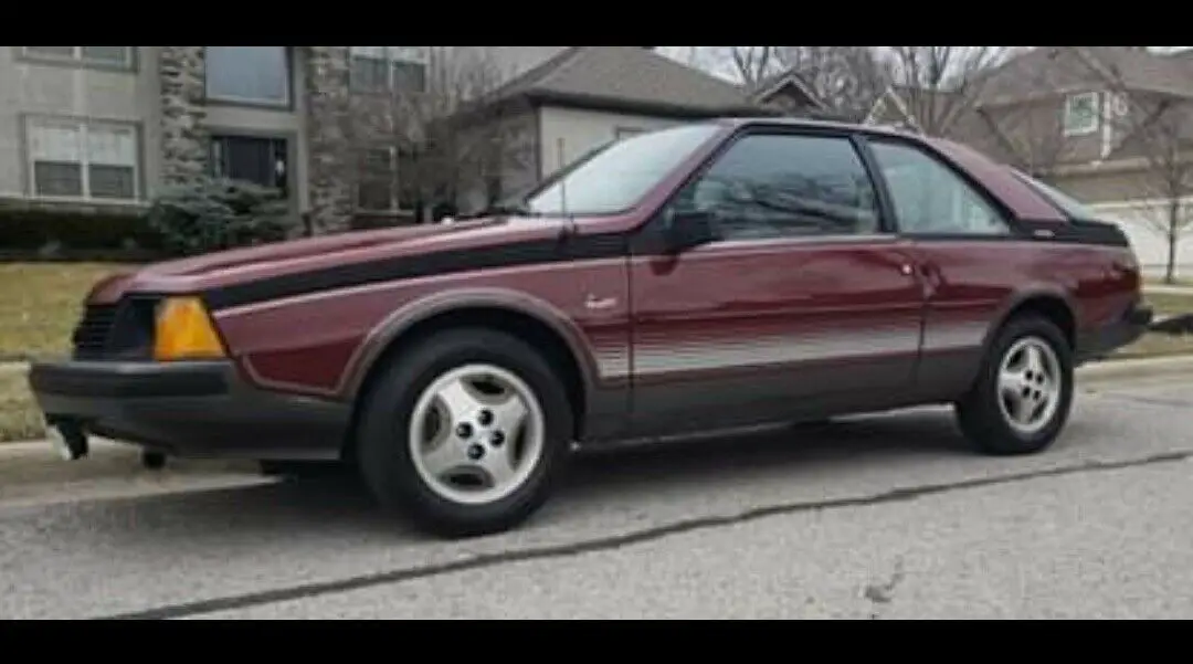 1984 renault fuego coupe red fwd manual