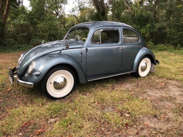 1956 volkswagen beetle, oval window, as closed as original as can be