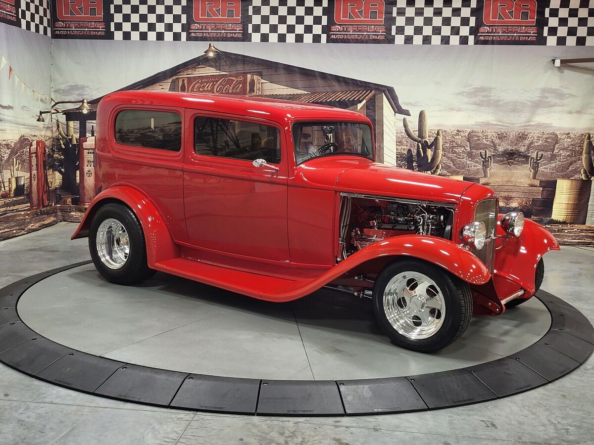 1932 ford v8 coupe red rwd automatic