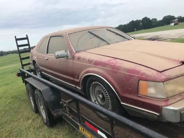 1989 lincoln mark vii coupe red rwd automatic lsc