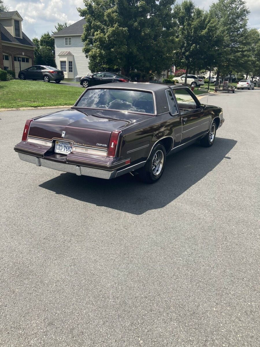 1987 oldsmobile cutlass supreme coupe red rwd automatic
