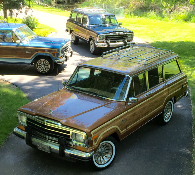 1986 jeep grand wagoneer by classic gentleman gorgeous rare dark honey metallic