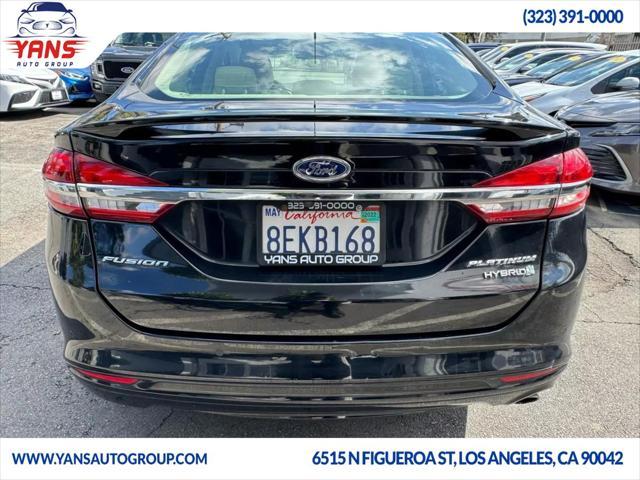 2018 ford fusion hybrid platinum