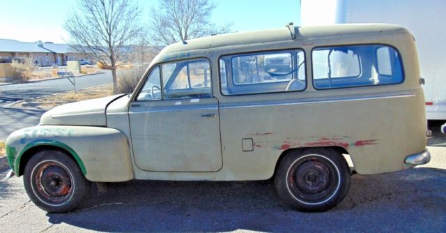 1958 volvo duett pv445 -longtime sitter-nice original clean wagon-great project