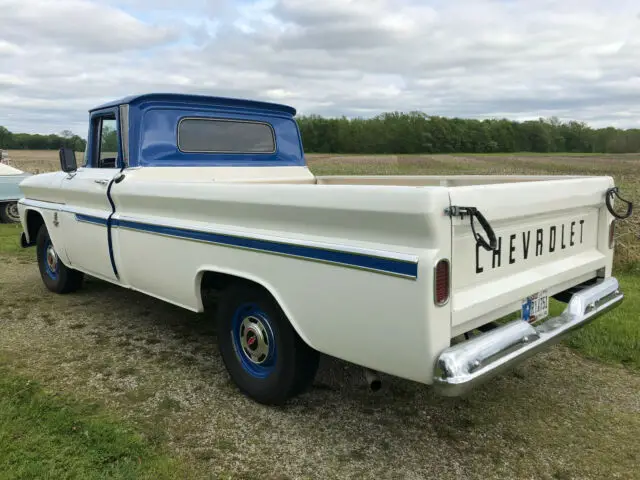 1963 chevrolet c-10 pickup truck fleetside oak bed 6 cyl frame off restoration