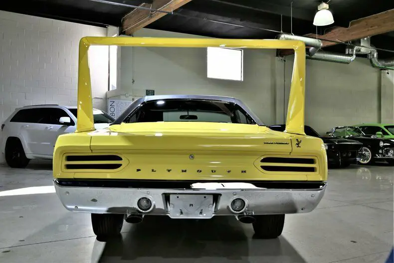 1970 plymouth superbird 440 six-pack 4-speed manual 39312 miles yellow coupe 440