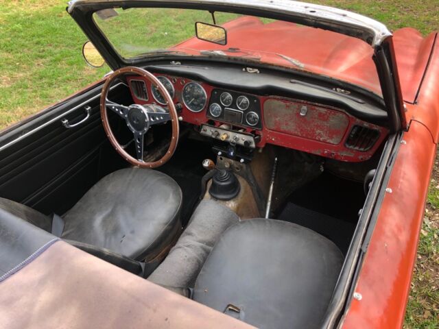 1962 triumph tr4 convertible red rwd manual