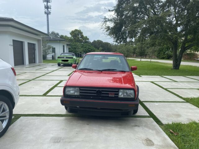 1989 volkswagen golf hatchback red fwd manual 16v