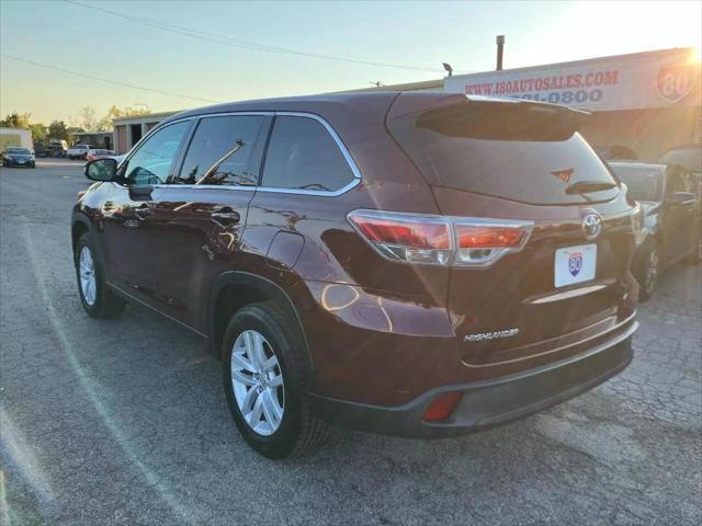 2015 toyota highlander le