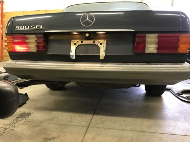 1985 mercedes 500sel euro / no reserve! / fuel computer / euro headlight bumpers