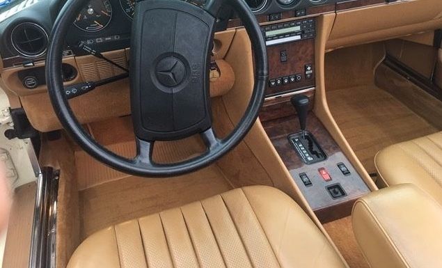 1986 mercedes benz 560sl red palomino 1 owner 17k miles no reserve!