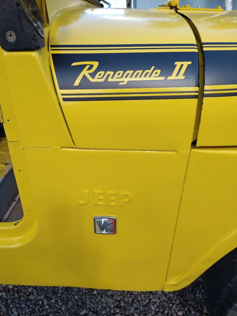 1971 jeep cj-5 renegade ii suv yellow base