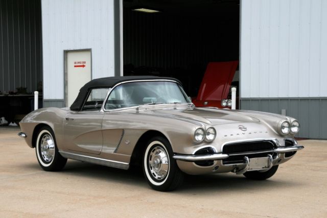 1962 corvette two tops fawn beige 327 4 speed disc brakes